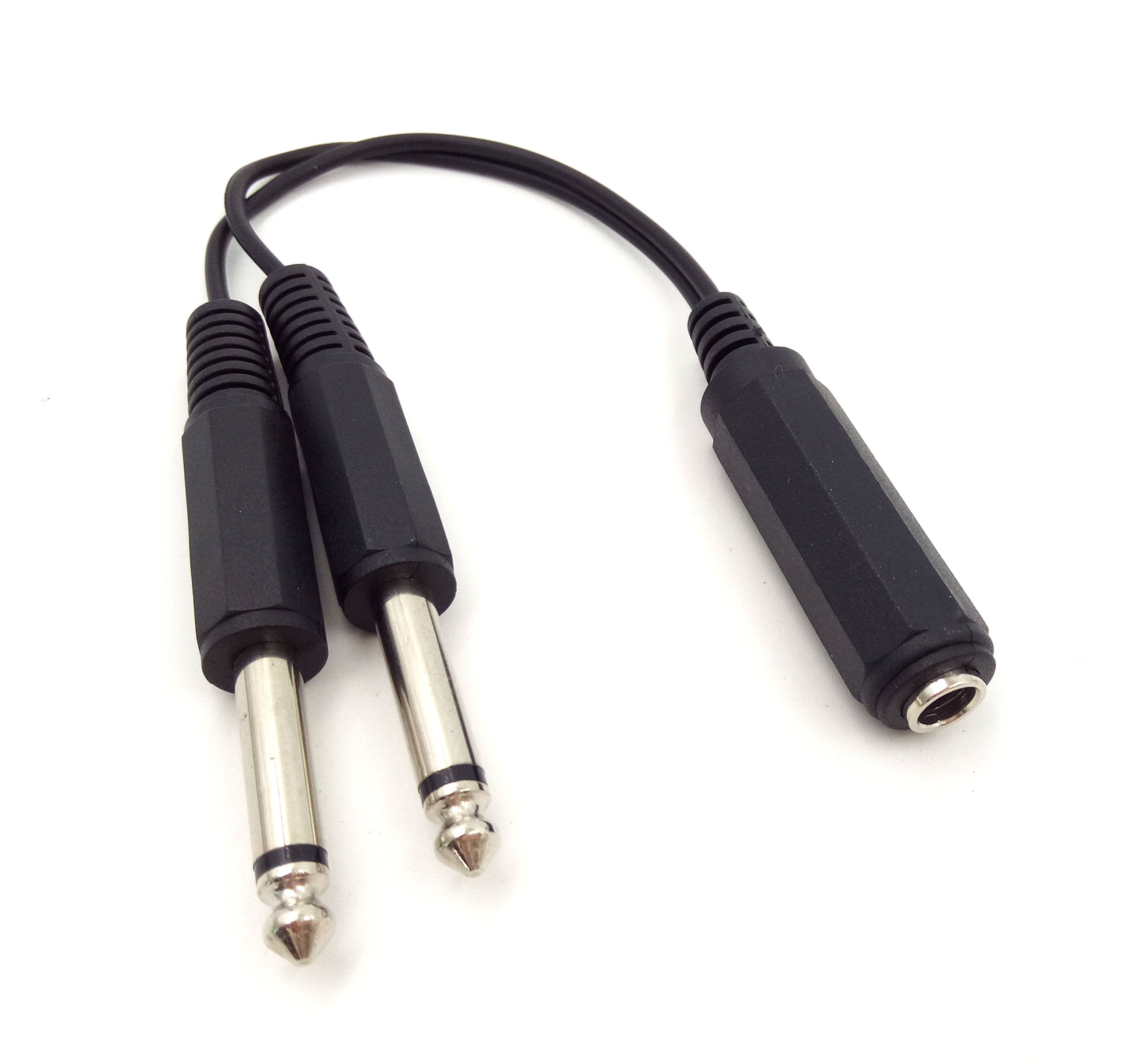 Amazon | wpeng 1 / 4インチ6.35 MMモノメスto 2デュアル1 / 4インチTS