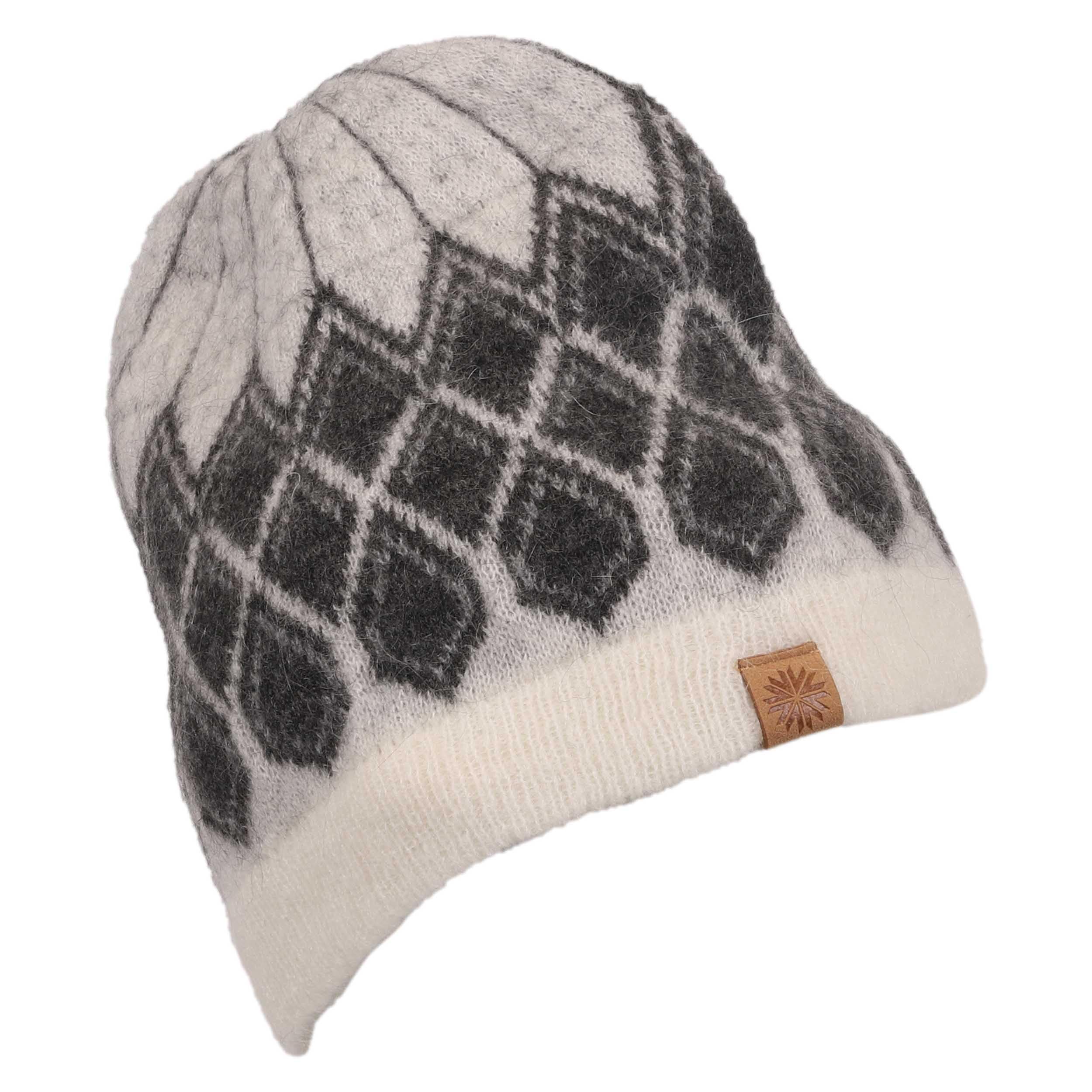 ICEWEAR Ásbyrgi Mohair-Wollmütze mit nordischem Muster