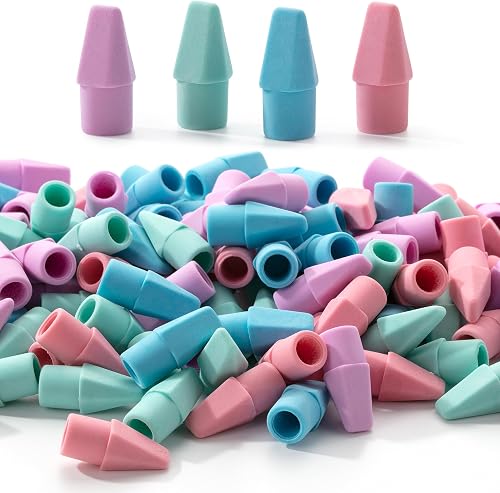Mr. Pen- Pencil Erasers Toppers, 120 Pack, Colorful, Latex Free, No Smudge