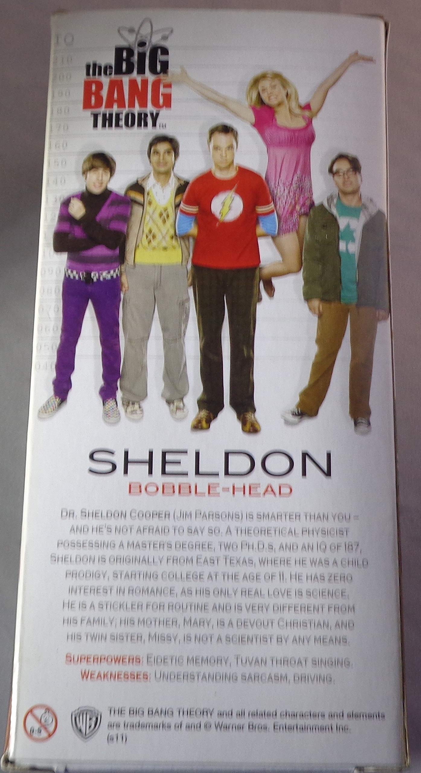 Amazon.com: Big Bang Theory Wacky Wobbler Sheldon Cooper