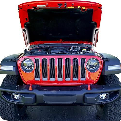 Miniatura 5 de Redline Tuning 21-20003-02 Capó QuickLIFT Plus compatible con Jeep Wrangler JL 2018+ y compatible con Jeep Gladiator JT 2020+ (sistema atornillado -