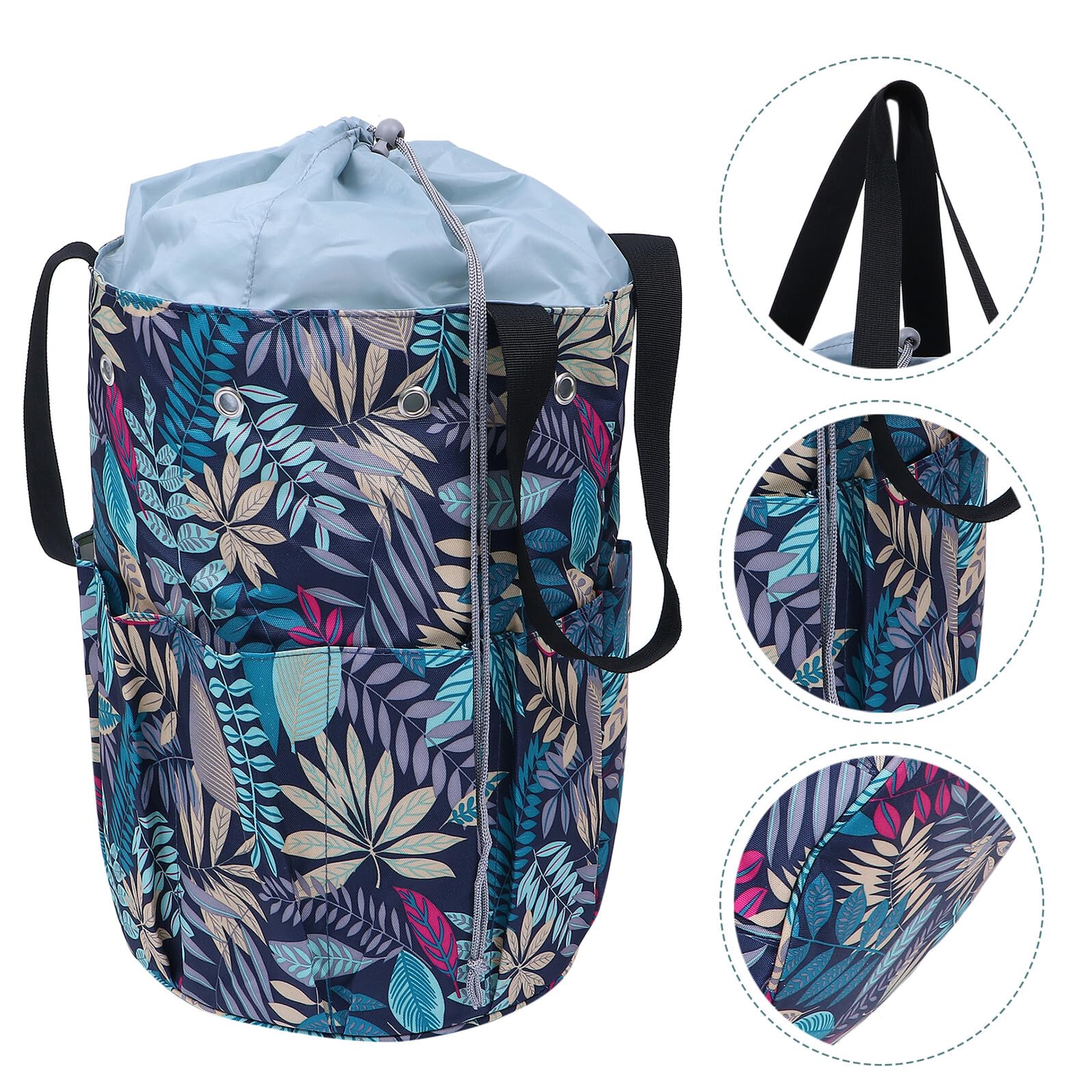 Multifunktionale Oxford Aufbewahrungstasche für Handarbeiten Widerstandsfähige Garn organizer Tasche mit Seitenfach für Häkel Strickzubehör Tragbarer Projekttasche für Garn und