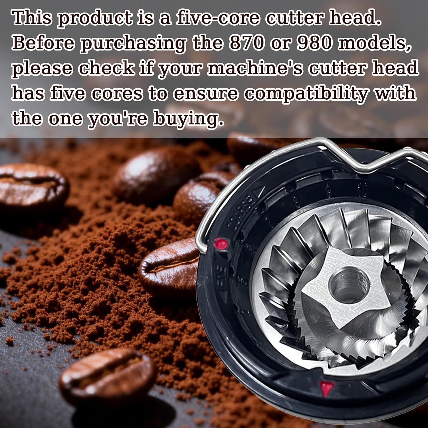 Conical Grinder Burr Set Replacement,Compatible with Sage/Breville Barista
