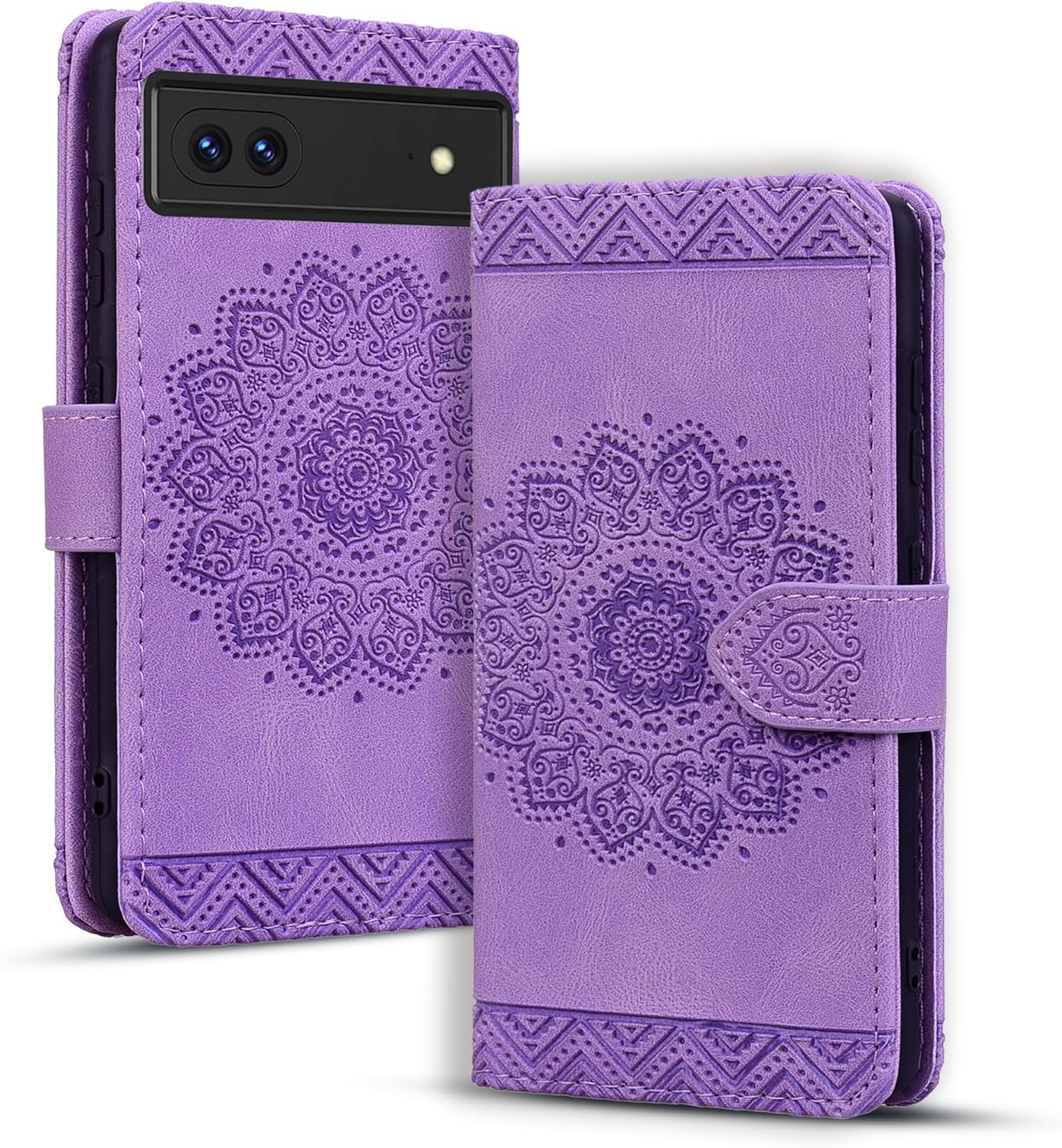 Rosbtib Flip Case for Google Pixel 7 6.3 Inch Cover, Vintage Premium PU