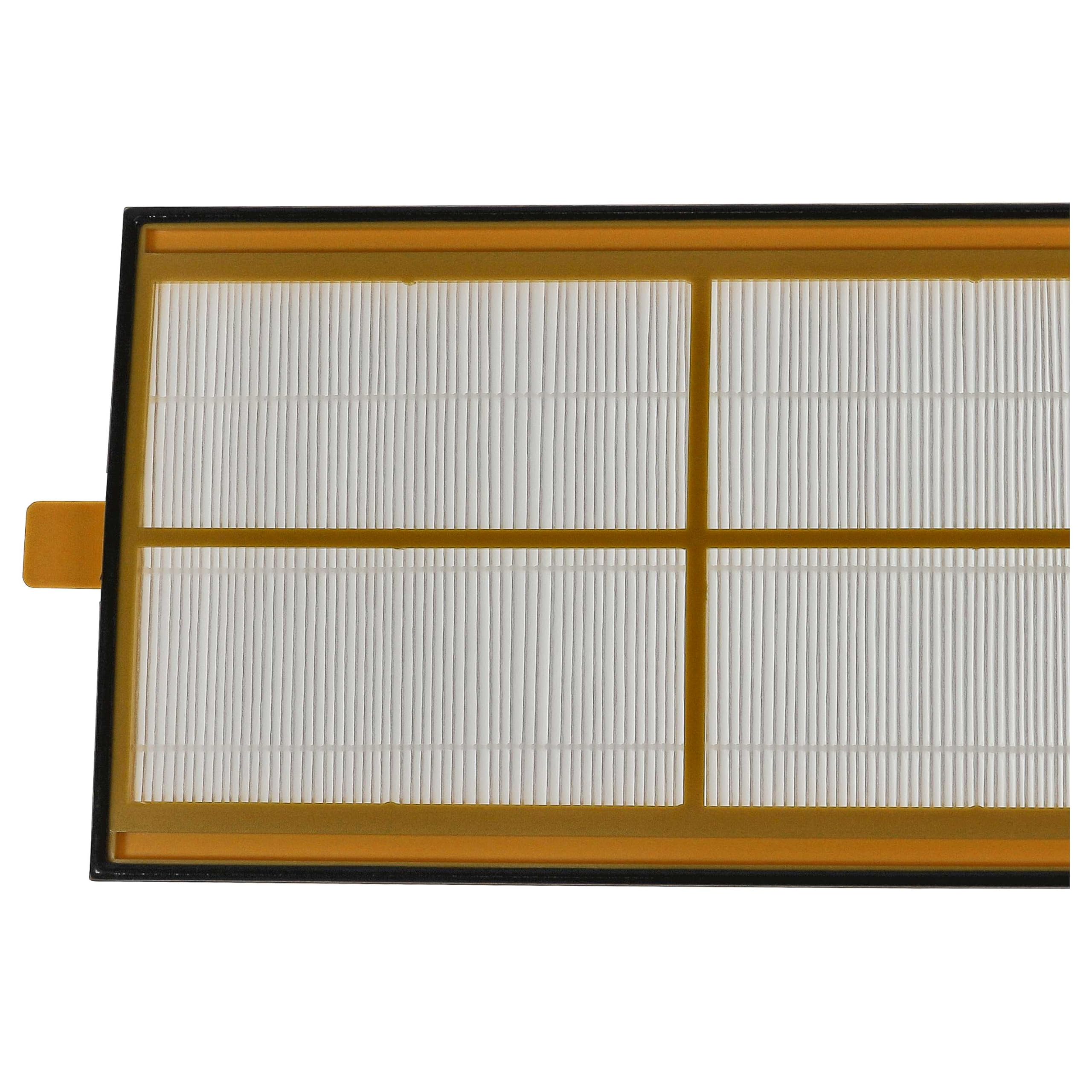 vhbw Set filtros reemplaza Zehnder 006040220, 400100085 para unidad ventilación - G4 / F7 8 uds., 50 x 16 x 1 cm, blanco/amarillo/verde