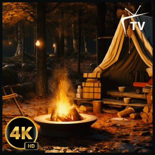 Relaxing Campfire - Crackling Sounds TV Loop-image-30