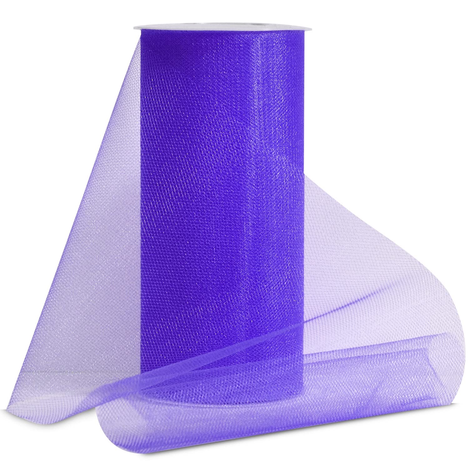 Expo Shiny Tulle Spool of 25-Yard, Purple