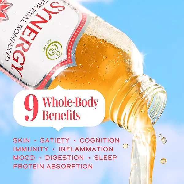 SYNERGY The Real Kombucha - Peach Paradise - 16 fl oz Bottle - Raw Probiotic Drink for Gut Health and Immune Support 5