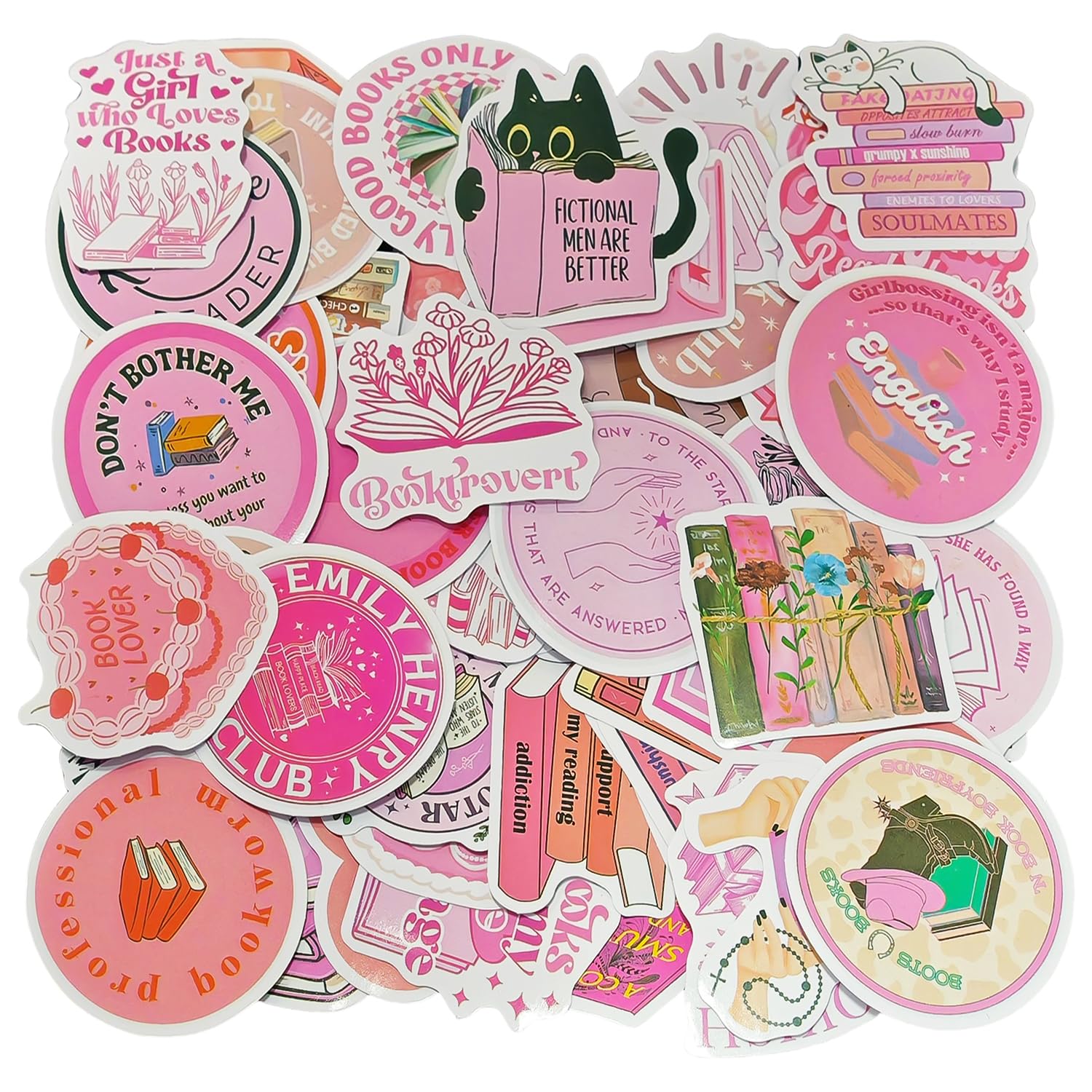 Ysdyy Girls Pink 240 Cute Stickers, Cartoon Graffiti Stickers, Stickers, Decorative Suitcase, Water Bottle, Guitar, Skateboard