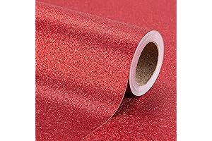 Garbendy Red Glitter Wrapping Paper - Perfect for Expressing Joy