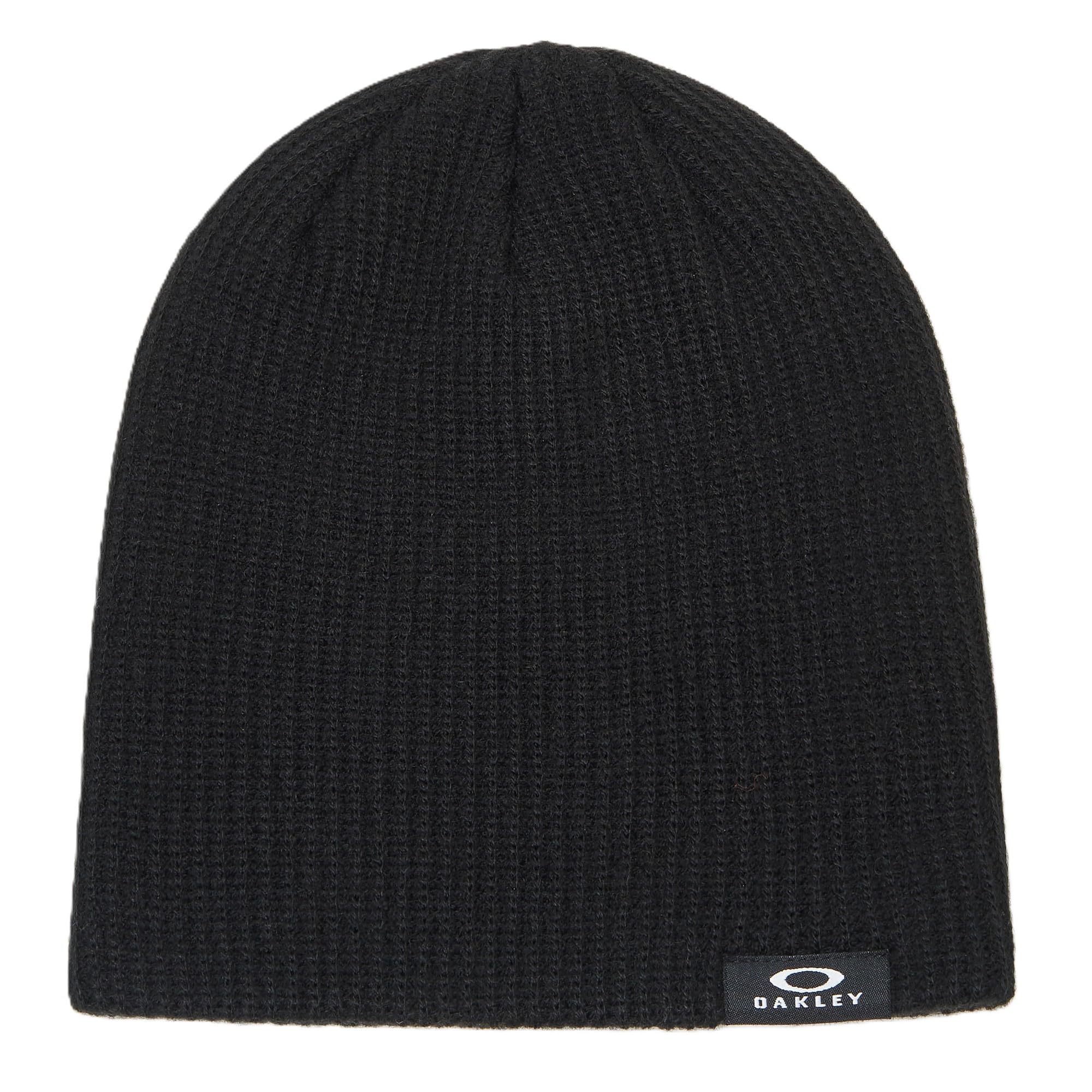 Oakley Men's Backbone Ribbed Polyacrylic Beanie - Black - Mens