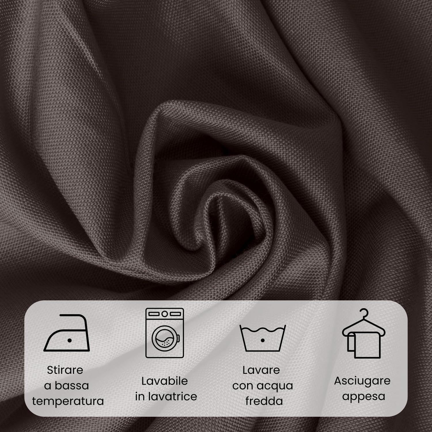 Nappe Carrée Anti-tâches En Coton 140x140 Cm VICHY, Par Soleil D'Ocre