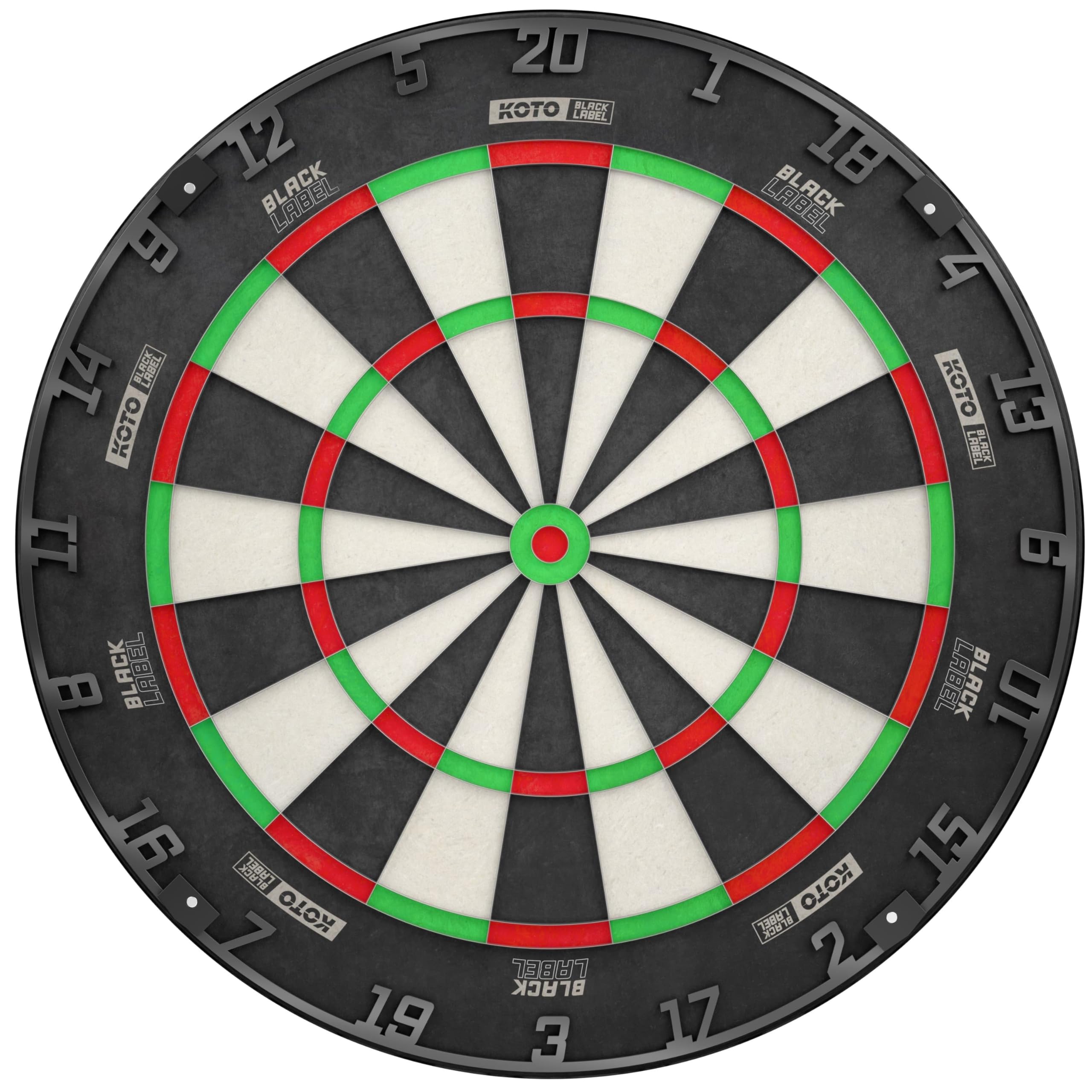 KOTO - Black Label Dart Board, Madagascar Sisal & 360° Rotating
