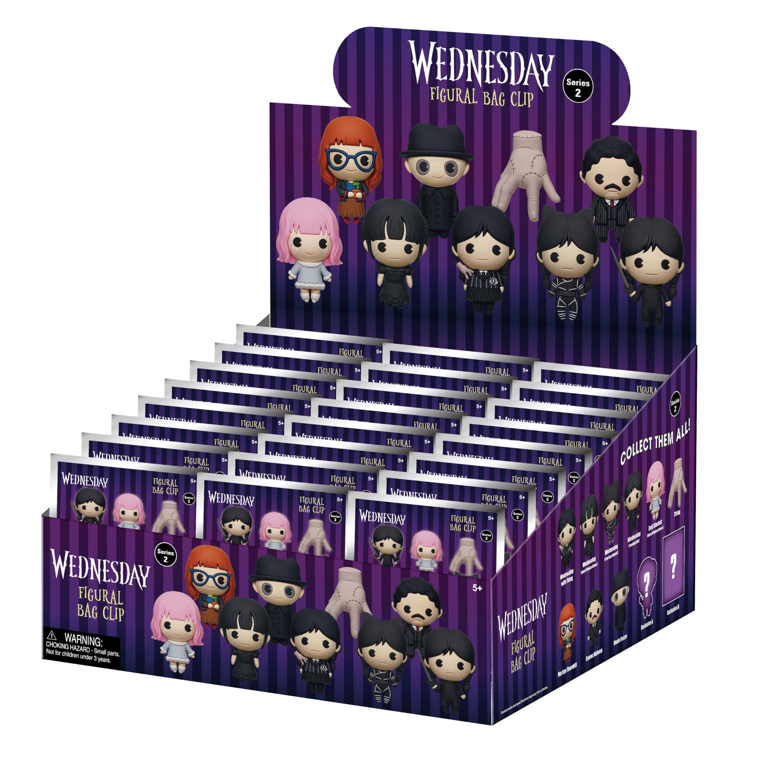 Amazon.com: MGM Studios Wednesday 3D Foam Bag Clip - Series 2 
