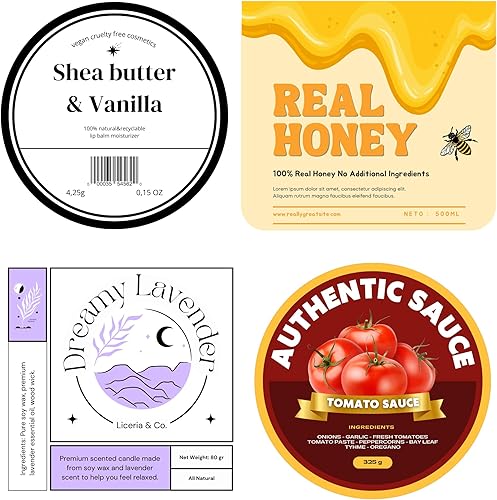 Miniatura 4 de Etiquetas personalizadas  Calcomanías impermeables  Juego de 20-1000  2 pulgadas a 12 pulgadas  Etiqueta adhesiva personalizada pequeña a grande