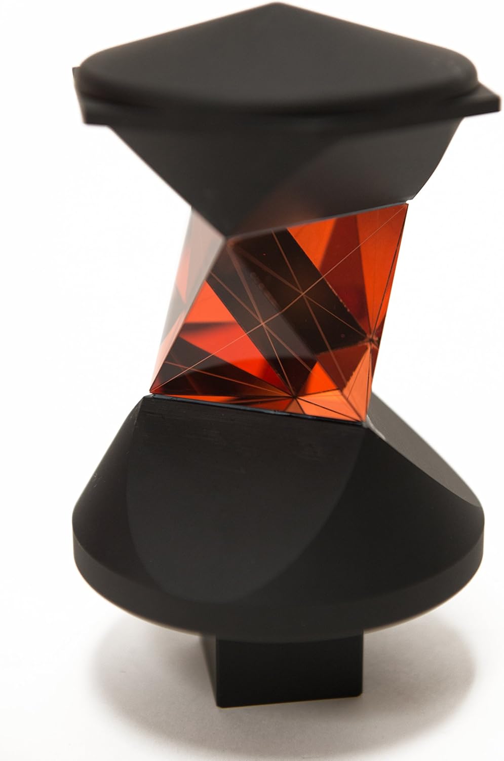 AdirPro 360° Prism, 360 Degree Robotic Total Station Prism Reflector Set with Padded Case, Glass Protector and Pole Adapter - Compatible with Leica (360 Degree Prism Set)