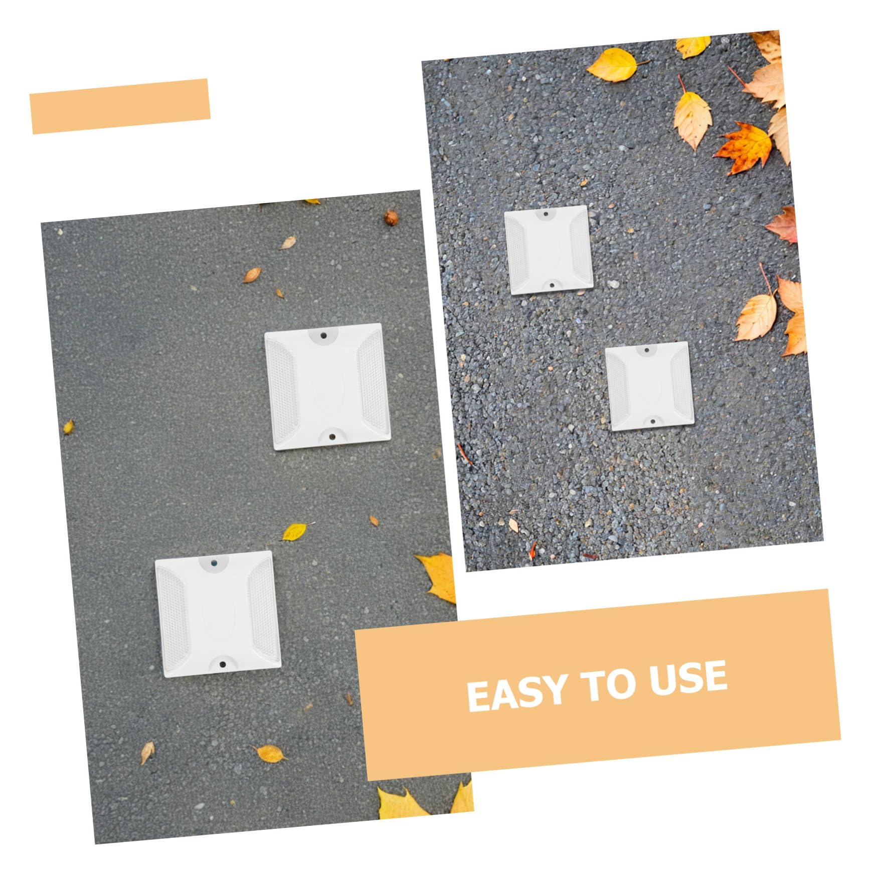 POPETPOP 3 series Reflectores De Pernos Para Asfalto Pernos Reflectantes Para Carretera Marcadores Reflectantes Para Asfalto Reflectores De Seguridad 10 piezas x 3