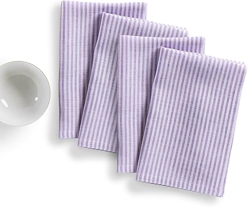 Miniatura 26 de Solino Home Juego de 4 manteles individuales de lino de 14 x 19 pulgadas, 100 % lino puro para primavera, Pascua y primavera Natural &