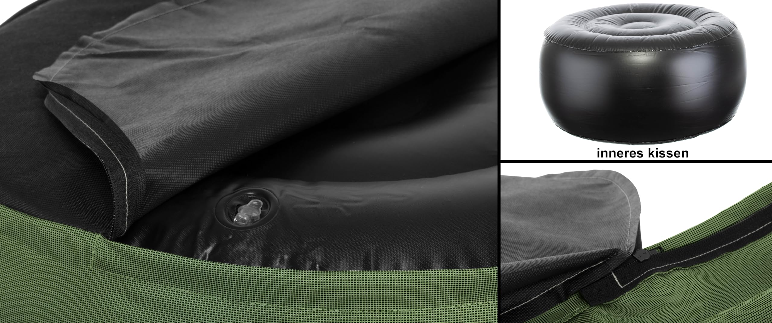 Brandsseller Sgabello gonfiabile, diametro 55 x 25 cm, impermeabile, resistente alle intemperie e facile da trasportare