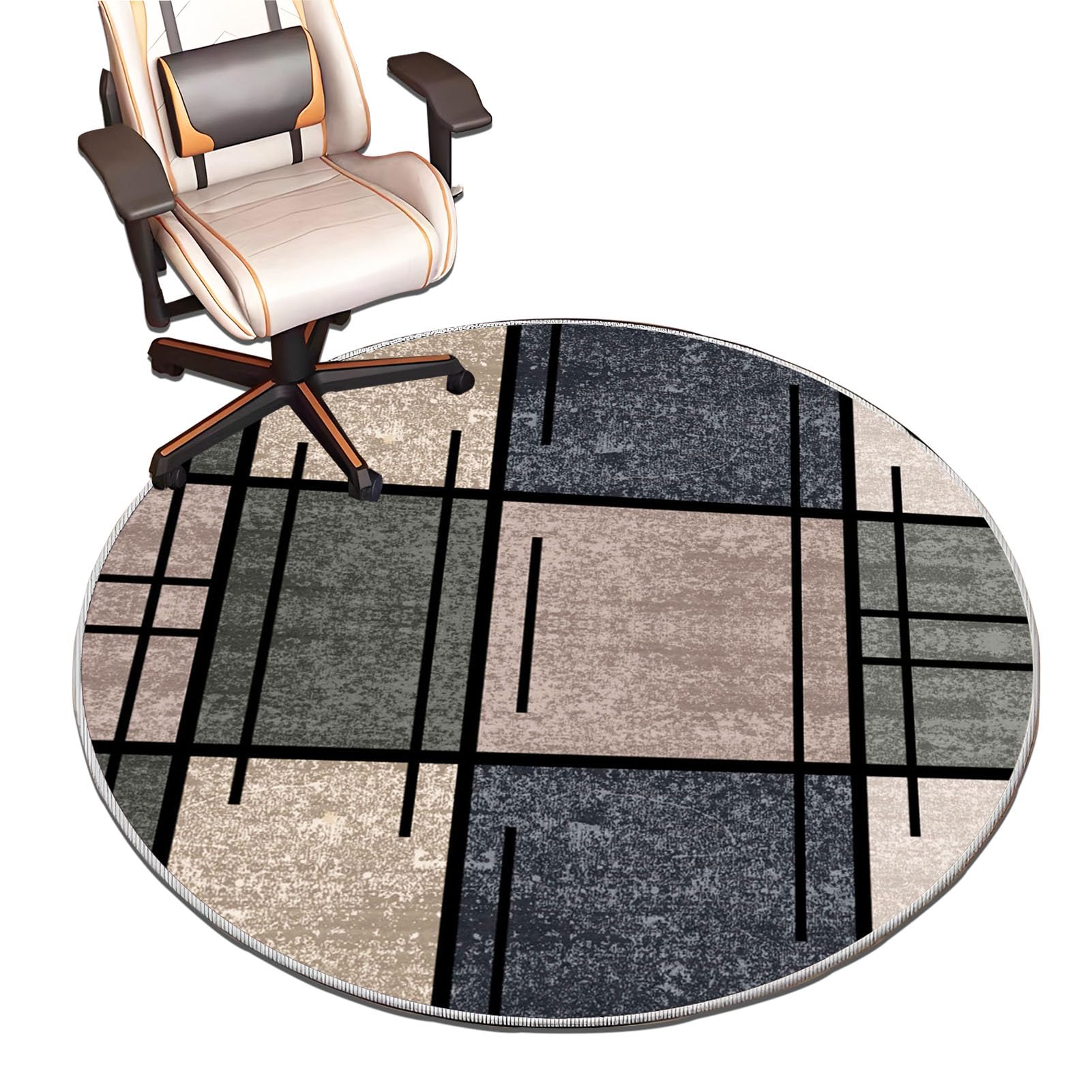 70 cm Protector Suelo Silla Ruedas - Alfombra Escritorio Suelo Antideslizante Redonda Alfombras para Silla de Gaming Oficina - Tapete de Protección de Madera/baldosas - Alfombras Sillas Ruedas