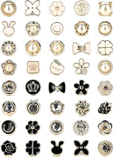 40 Style Cute Enamel Lapel Pin Set,Mini Brooch Pin Badges Cover Up Buttons for Women Shirts,Dresses,Cardigan Collar Safety Pins,Junk Charms Accessories Supplies DIY Crafts