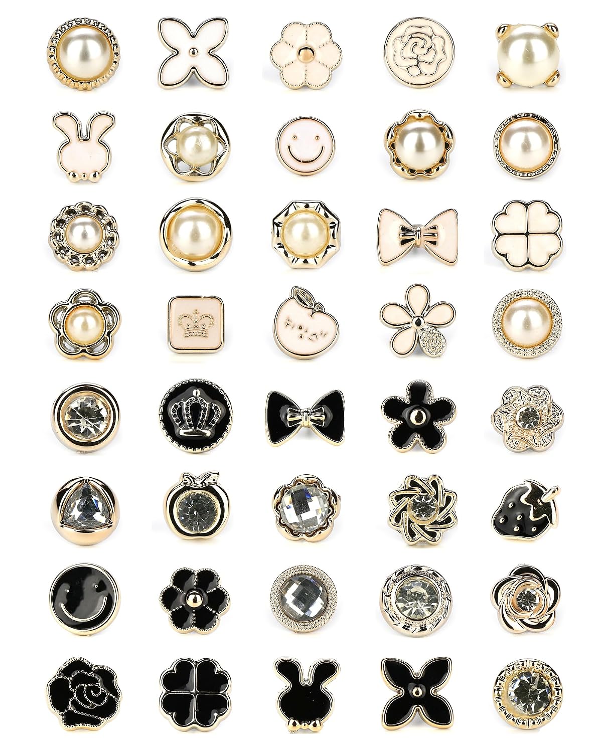 ALHONLY 40 Style Cute Enamel Lapel Pin Set, Mini Brooch Pin Badges, Cover Up
