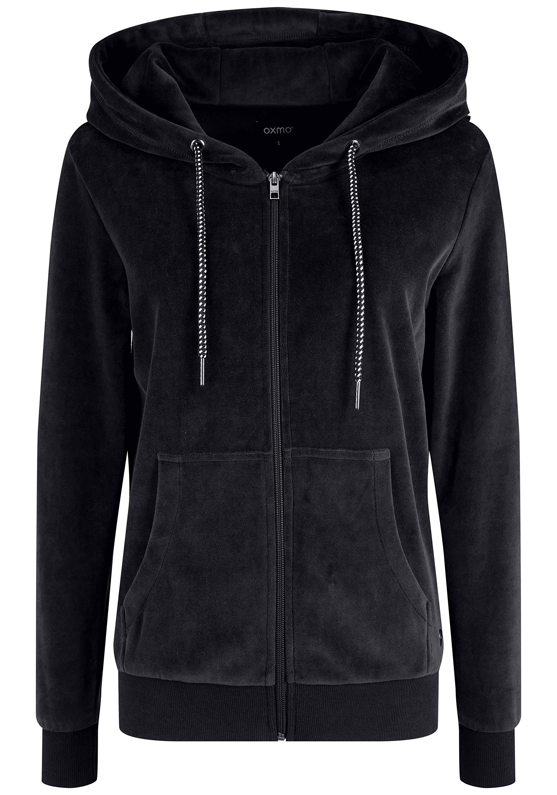 OXMO OXNicky Damen Sweatjacke Kapuzenjacke Hoodie mit Kapuze Kängurutasche Baumwollmischung Regular fit