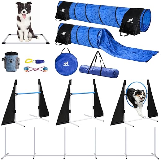 Premium Dog Agility Training Equipment, Build Any Dog Agility Course, Perfect Agility Training Equipment for Dogs Also Makes A Great Obstacle Course for Dogs! Lots of Fun!