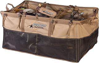 Rig'Em Right Waterfowl Long Haul Bird Hunting Decoy Bag with Padded Floating Bottom and Padded Shoulder Straps - Holds 36 Duck Floaters when Open and 24 when Closed - Rig Em Right