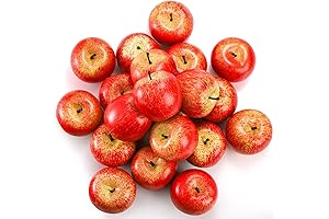 ZEAYEA Decorative Apples, Realistic Fake Fruit Set Lifelike Apples for Decoration