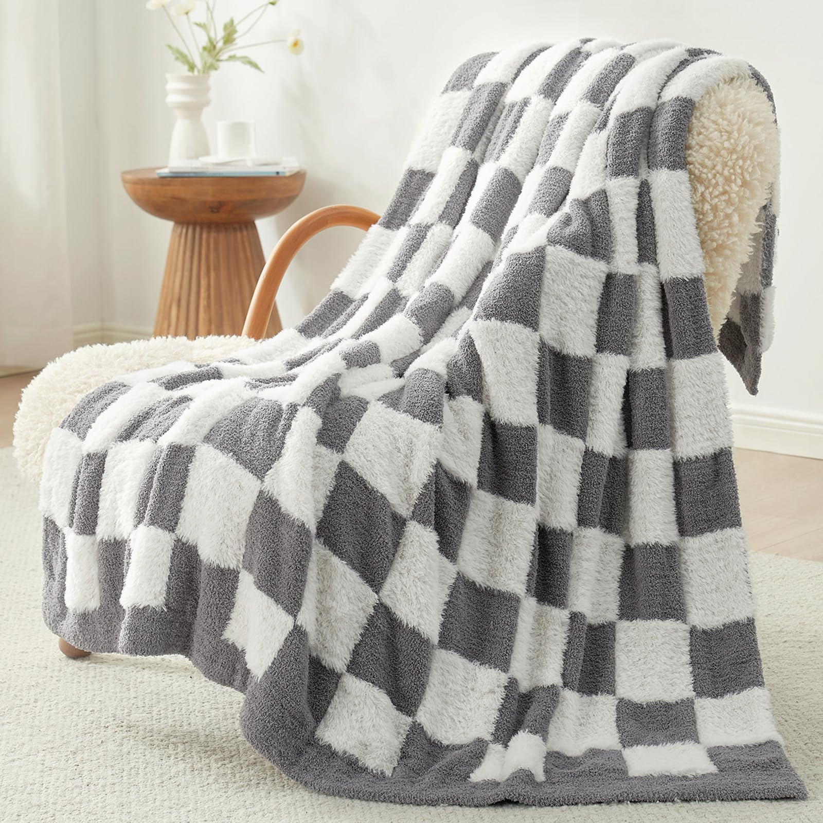 Couverture fausse fourrure douce pour cocooning au salon et chambre Snuggle Sac