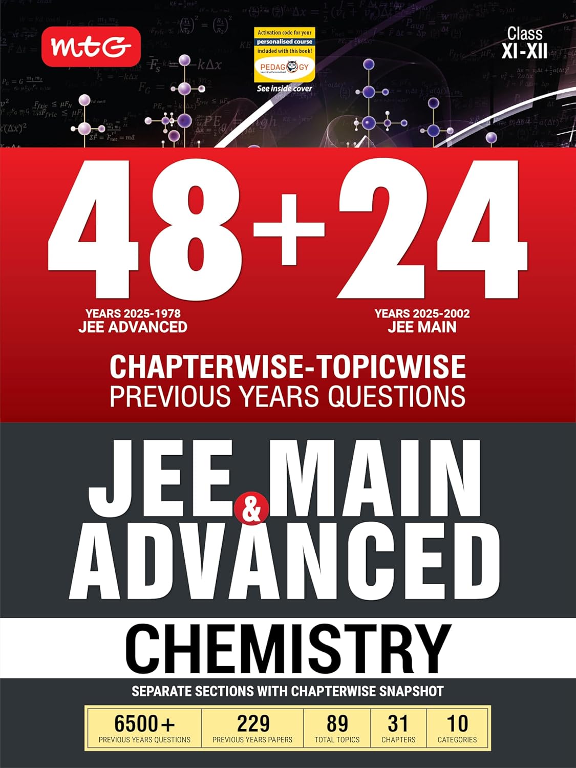 JEE Main & Advanced Previous Years Solved Papers - Chemistry Book