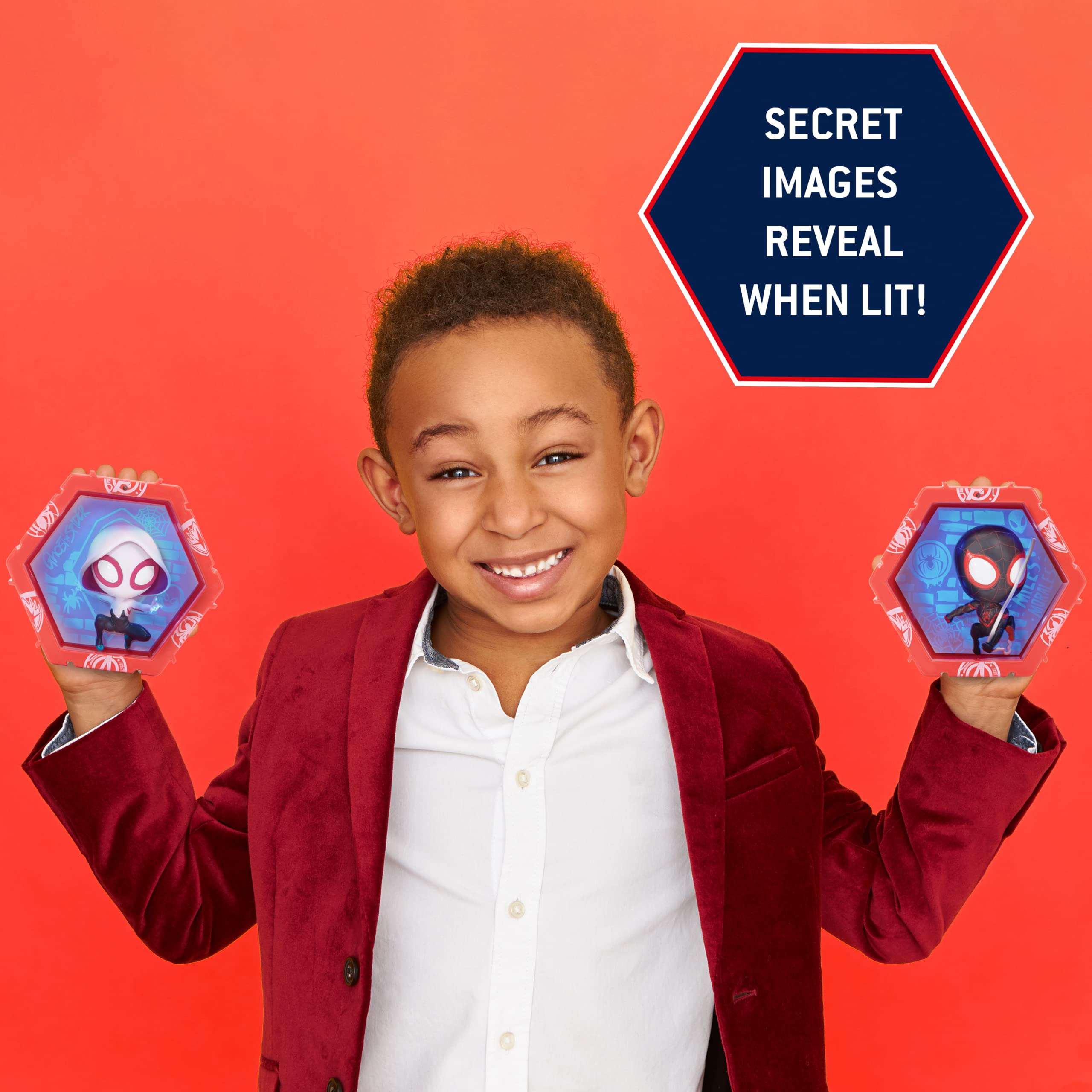 WOW! PODS Spiderman Collection - Miles Morales and Spider Gwen | Superhero Light-Up Bobble-Head Figures | Official Marvel Collectable Toys & Gifts, Spiderman Collection - Twin Pack - Image 4