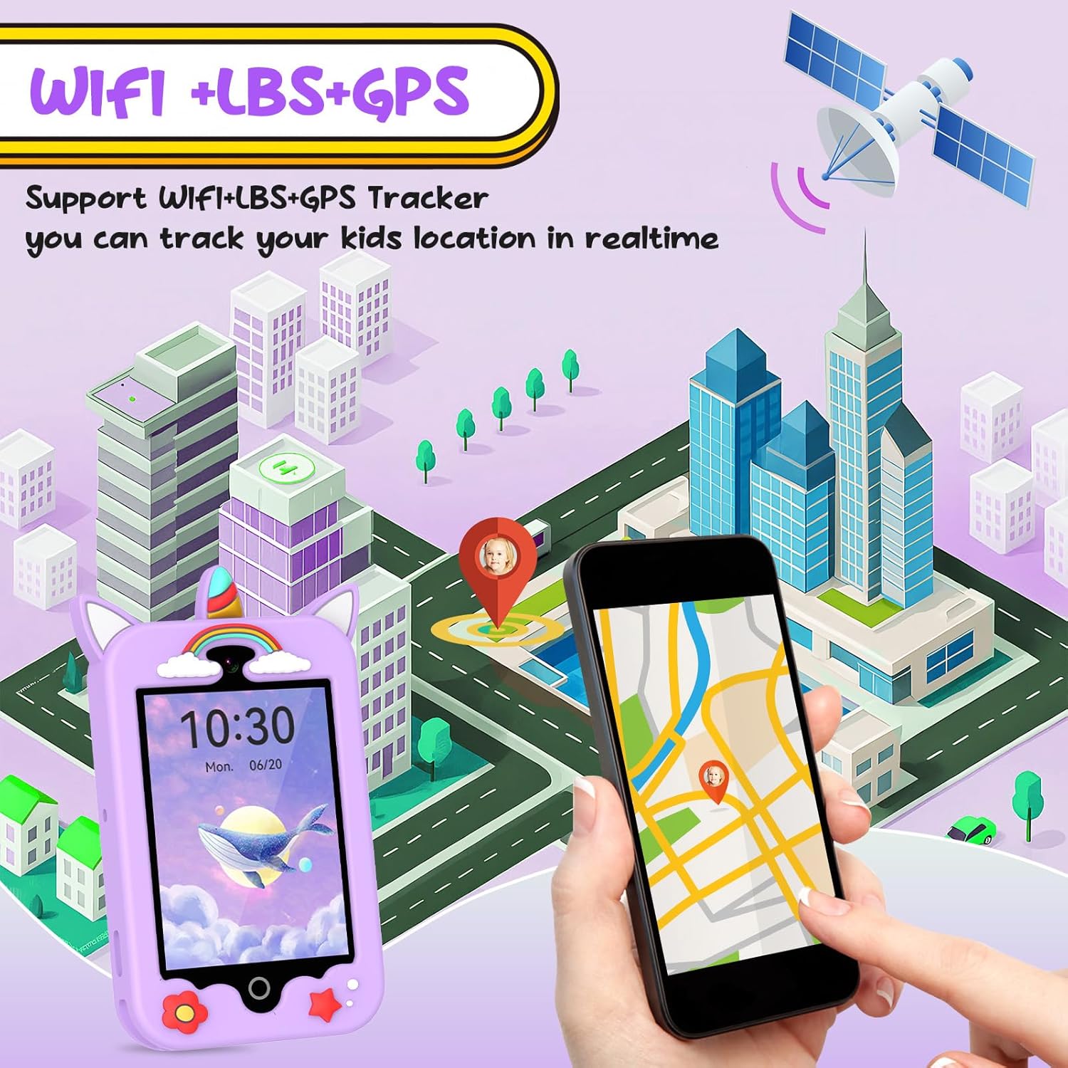 ايل ايلوبشون هاتف ذكي 4G لالعاب الاطفال مع شريحة اتصال، لعبة ت... - view 7