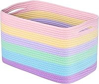 Vista 13 de MINTWOOD Design Cesta de almacenamiento para estantes, cestas decorativas para organizar, cesta para libros, caja de cubo de almacenamiento