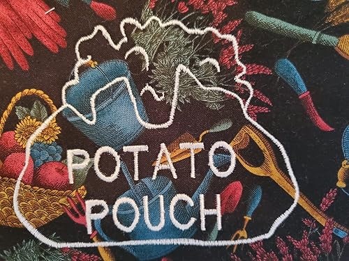 Miniatura 3 de Potato Pouch Handmade Multipurpose microwaveable Vegetable Bag Reusable 100% Cotton (Peacock)