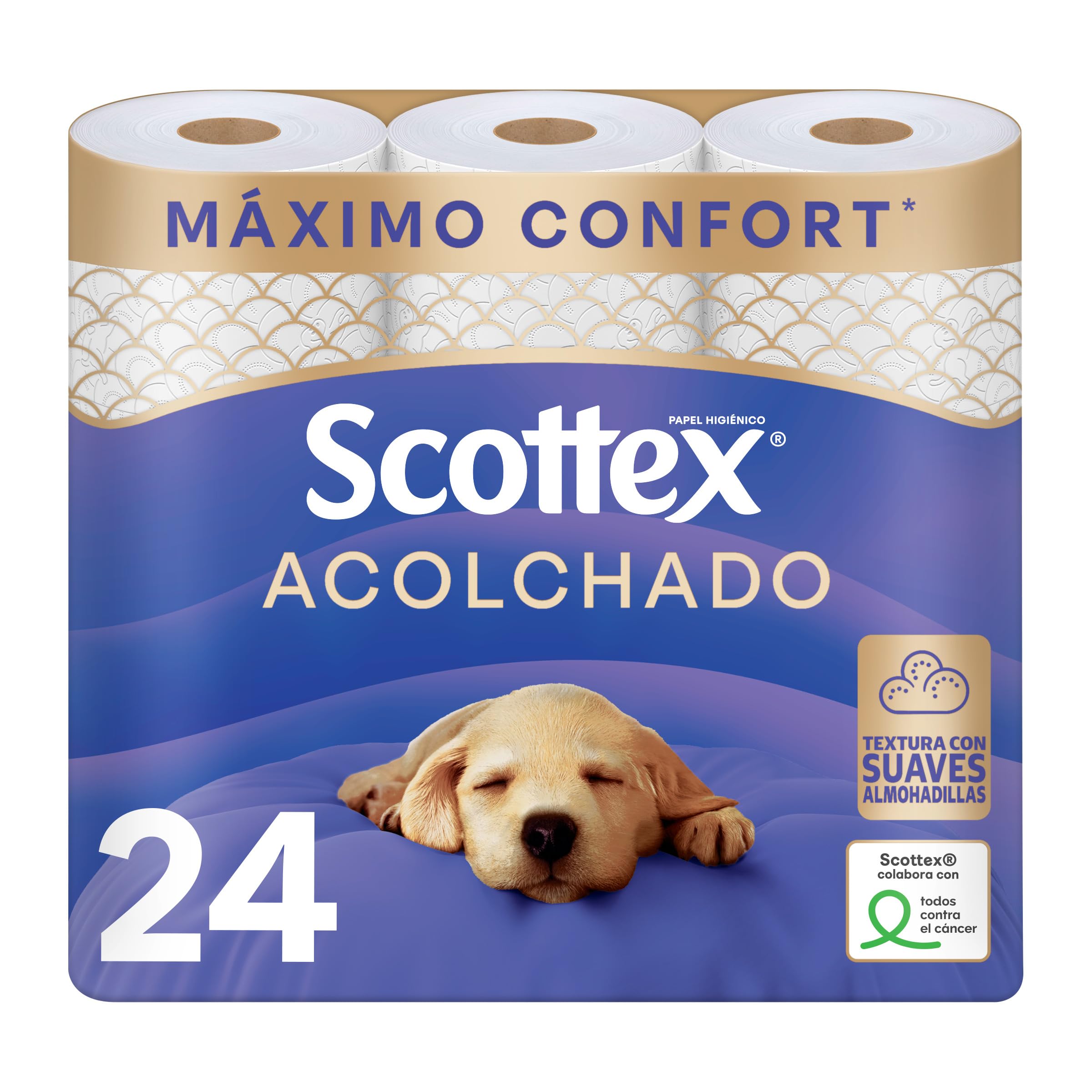 Scottex Papier toilette rembourré 24 Rollos