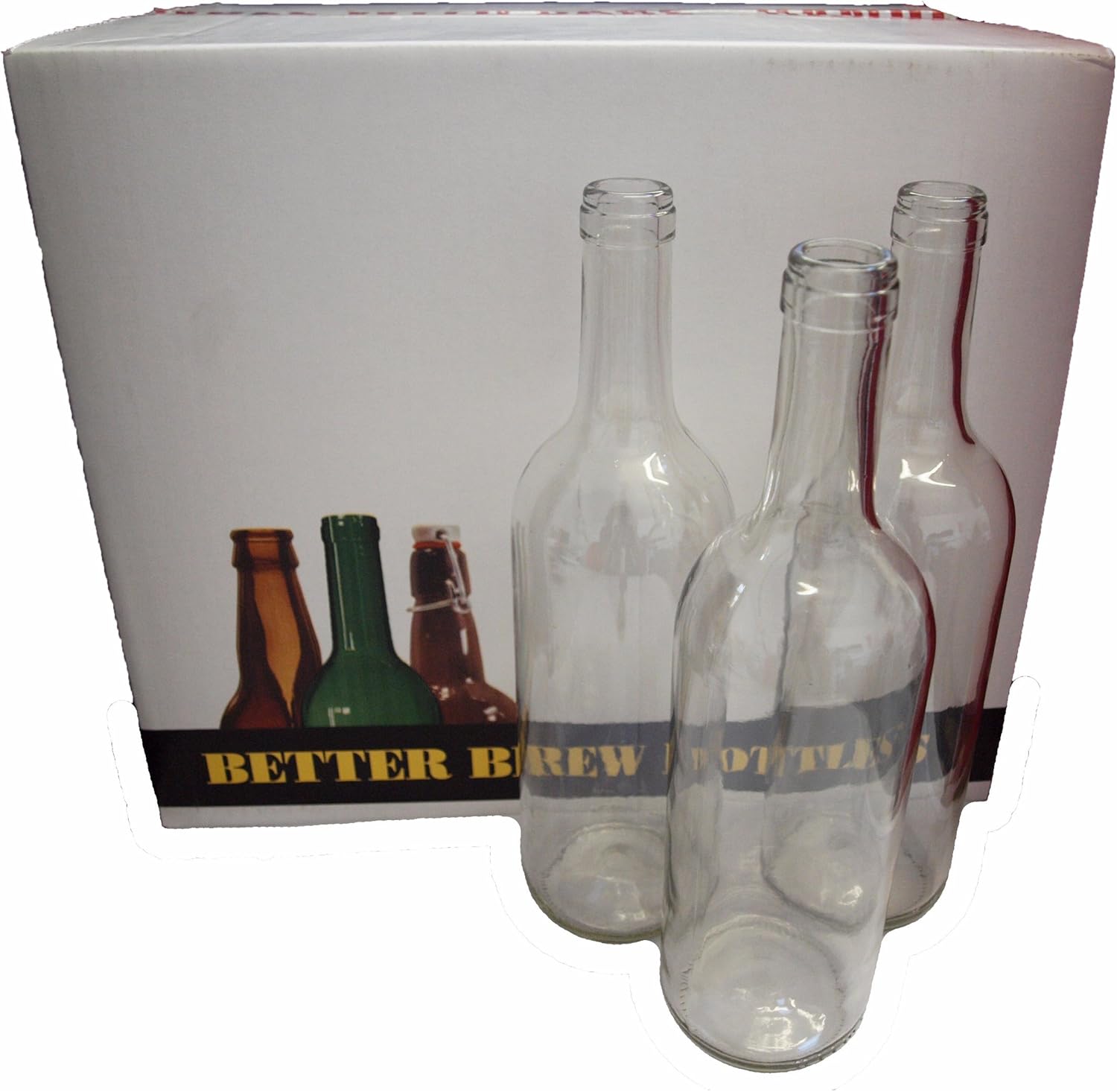 Home Brew & Wine making Pack Of 15 Clear Wine Bottles Amazon.co.uk
