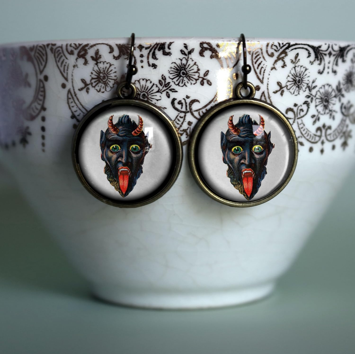 Victorian Krampus Earrings