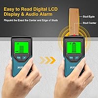 Vista 4 de Stud Finder Wall Scanner - 5 in 1 Stud Finder Tool w/Smart Chip and HD LCD Display, Stud Detector Beam Finders for the Center and Edge of Wood AC