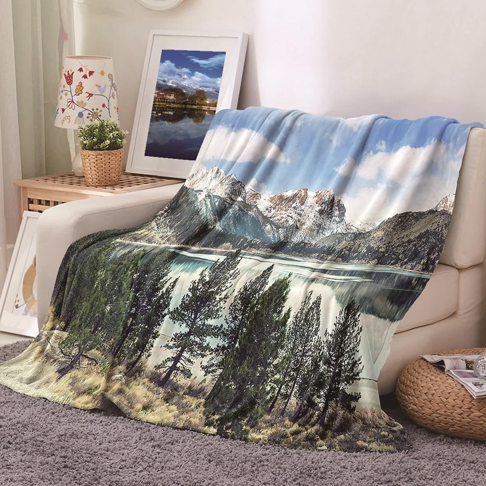 Couverture polaire flannel chaude pour nuits fraîches plaid doux KnSam 100x150cm