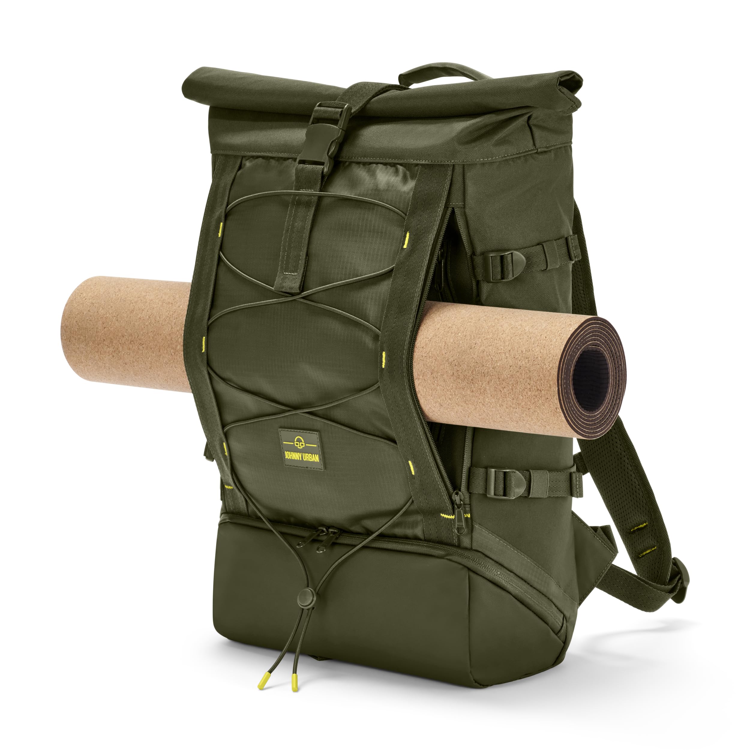 Johnny Urban Plecak męski i damski - Allen Large Move - plecak na piesze wycieczki, sport i wypoczynek - Rolltop na zewnątrz - kieszeń na laptopa 40.0 cm - wodoodporny