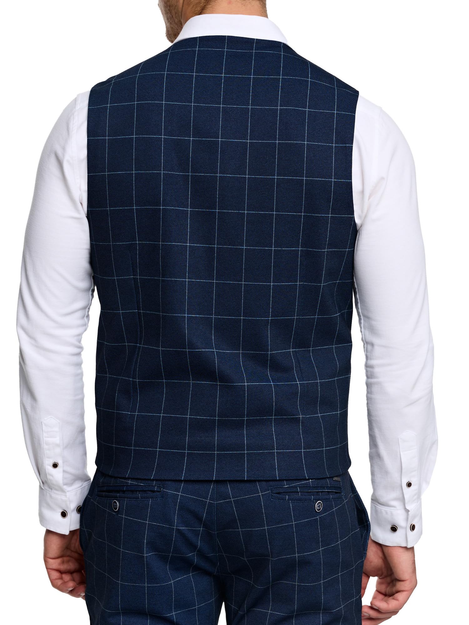JEFF Uomini Coolidge Vest | Gilet da abito con percentuale di viscosa