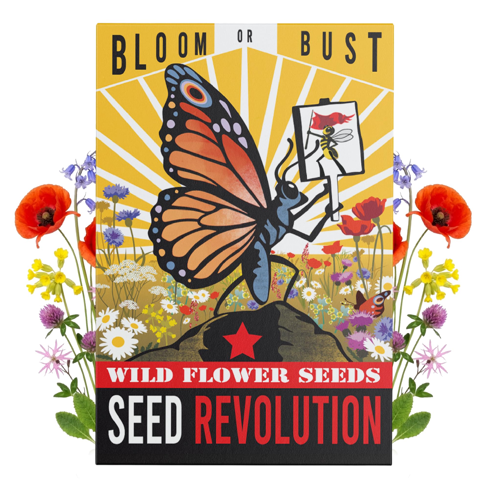 Seed Revolution - Bloom or Bust Shady Meadow Wildflower Mix, 20g