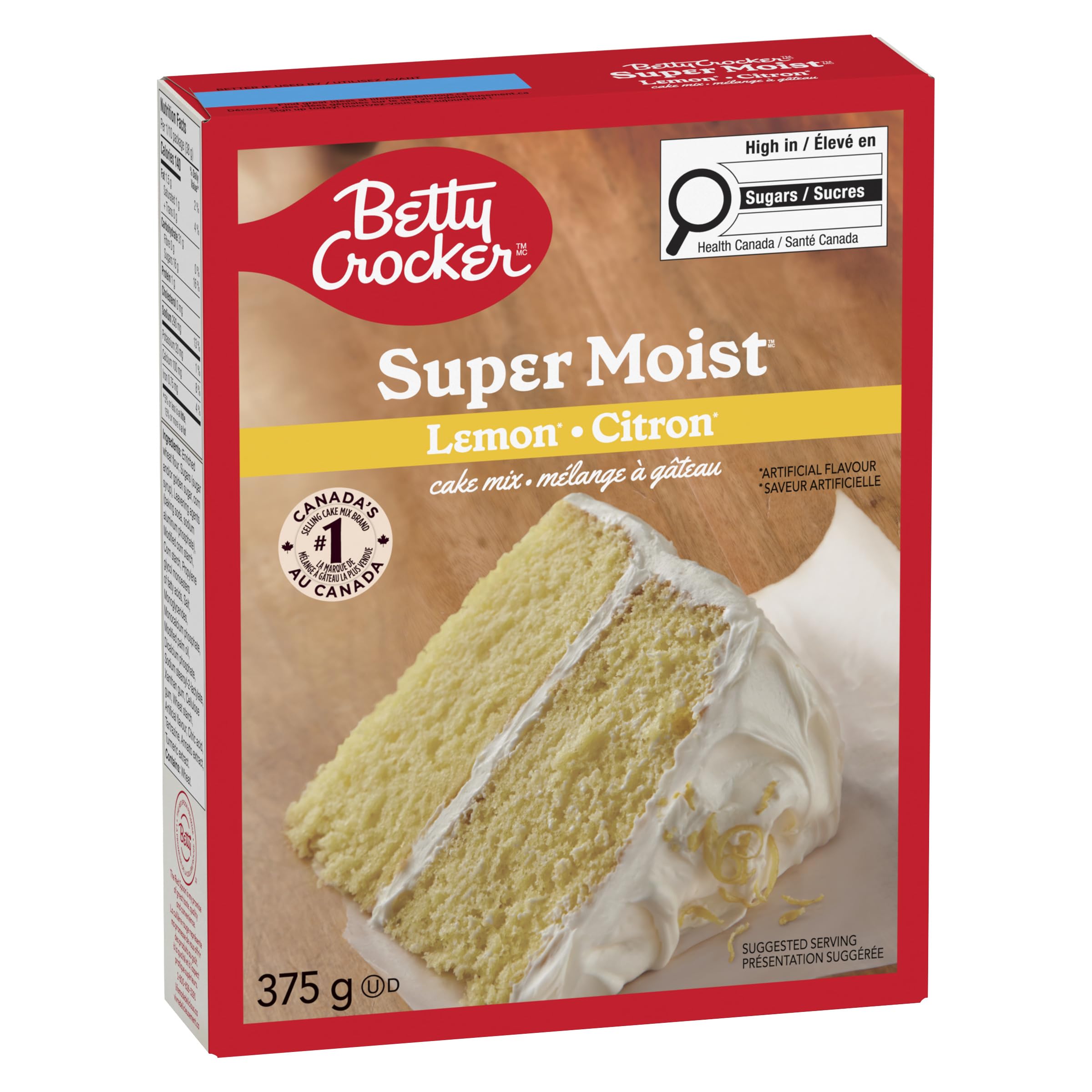 Betty Crocker Mezcla para Tartas Sabor a Limón Súper Húmedo 375g