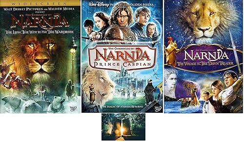 The Chronicles of Narnia Trilogy 1 2 3 (3 DVD SET, WS) Includes Glossy Print Rounded Edge 4.5 x 5.5 Inch Narnia Art Card