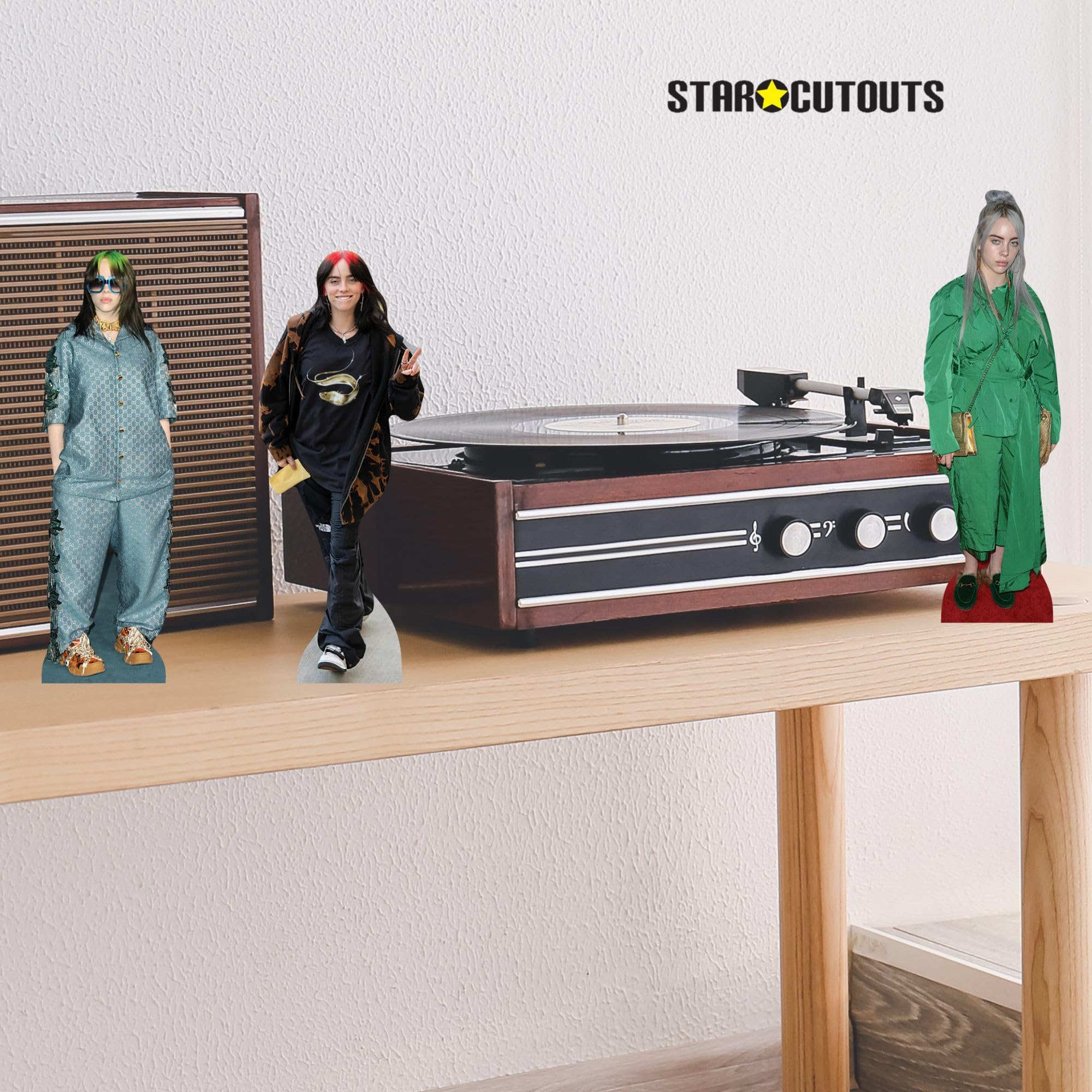Star Cutouts Billie Eilish CS1395 Lot de découpes en Carton Hauteur 31 cm