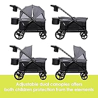 Vista 3 de Baby Trend Navigator PRO 2-in-1 Stroller Wagon, Dash Black