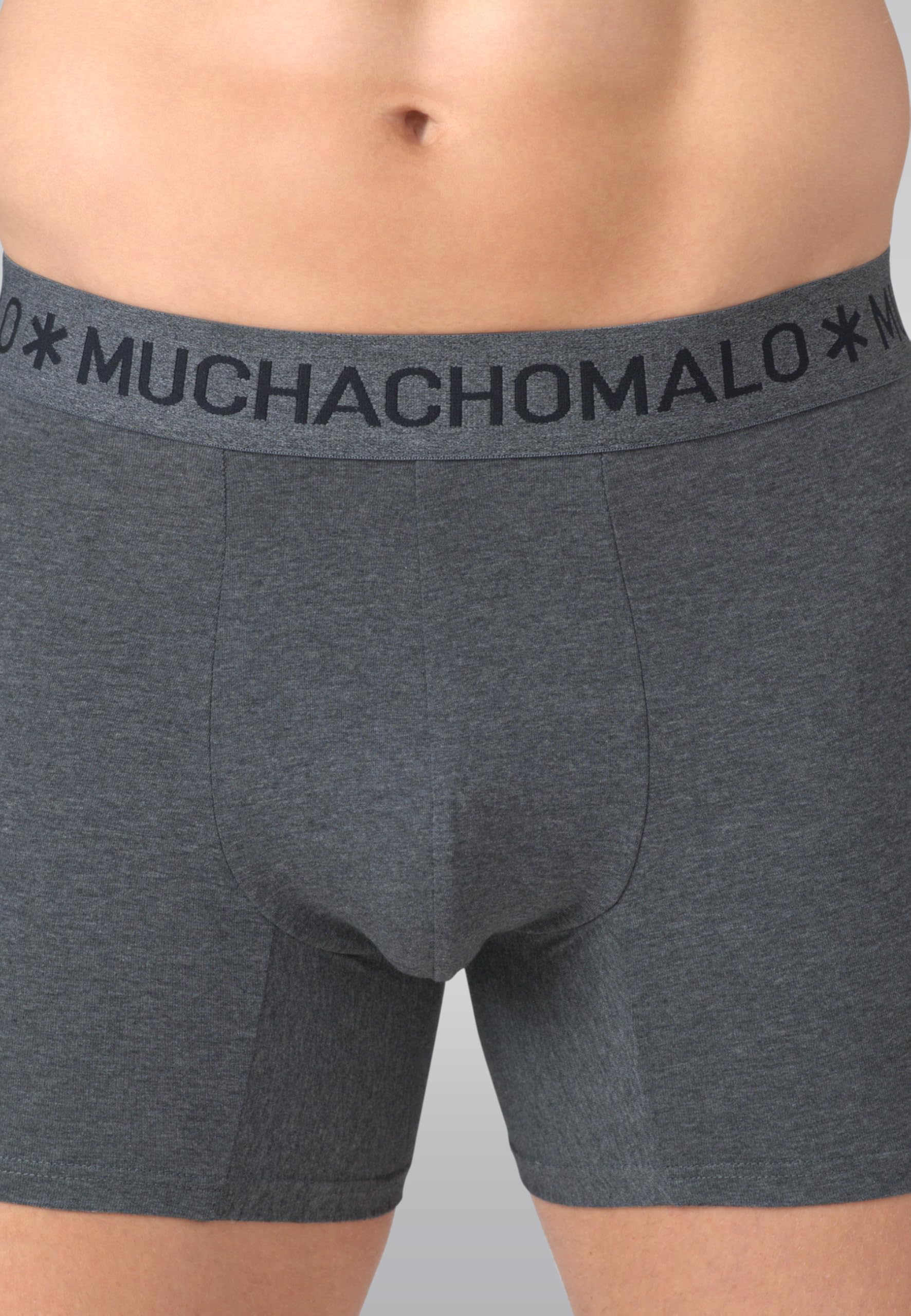 Muchachomalo Calzoncillos para Hombre, Ropa Interior Lisa de Algodón para Hombre, Pack de 3 Unidades, Bóxers Lisos de Corte Clásico con Cintura Elástica