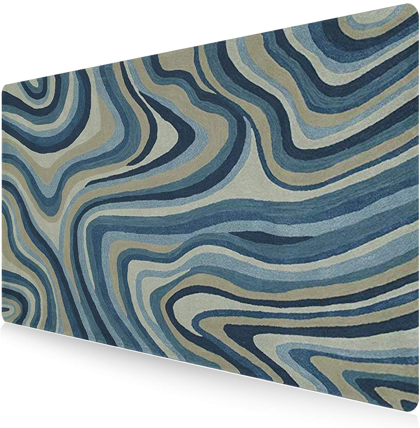 L-SPOUTTO Extended Gaming Mouse Pad Large Desk Mat XXL 35.4x15.7in Mouse Pad Non-Slip Rubber Base Keyboard Pad Waterproof Desktop Mat for Laptop